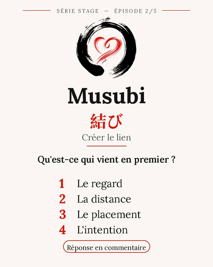 🎐 Créer le lien : Musubi (結び) En aïkido, recevoir une attaque ne suffit pas.…